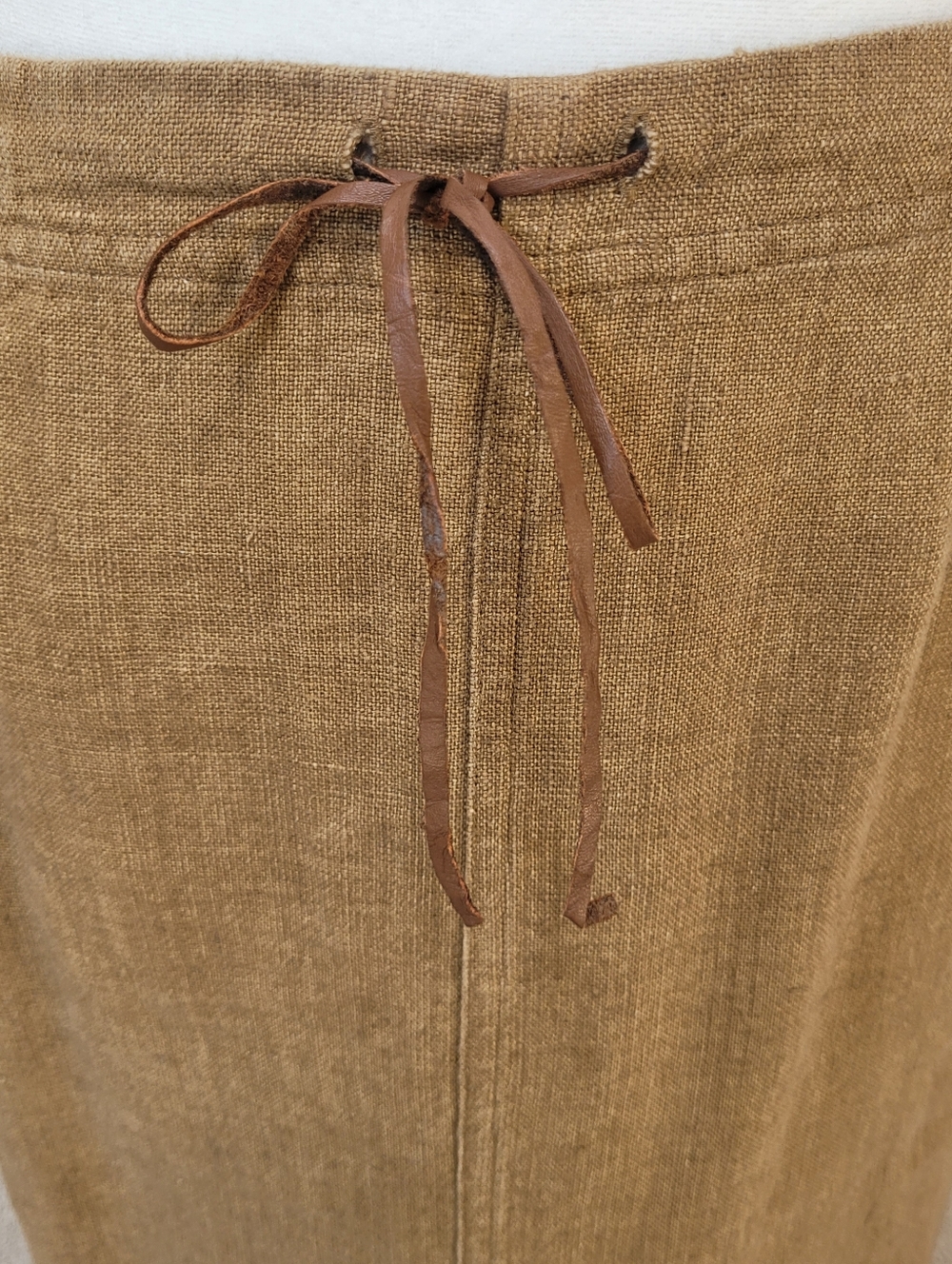 J.Jill Camel 100% Linen Maxi Skirt Lightweight A-Line Pull On Casual Size 4P - Picture 5 of 11